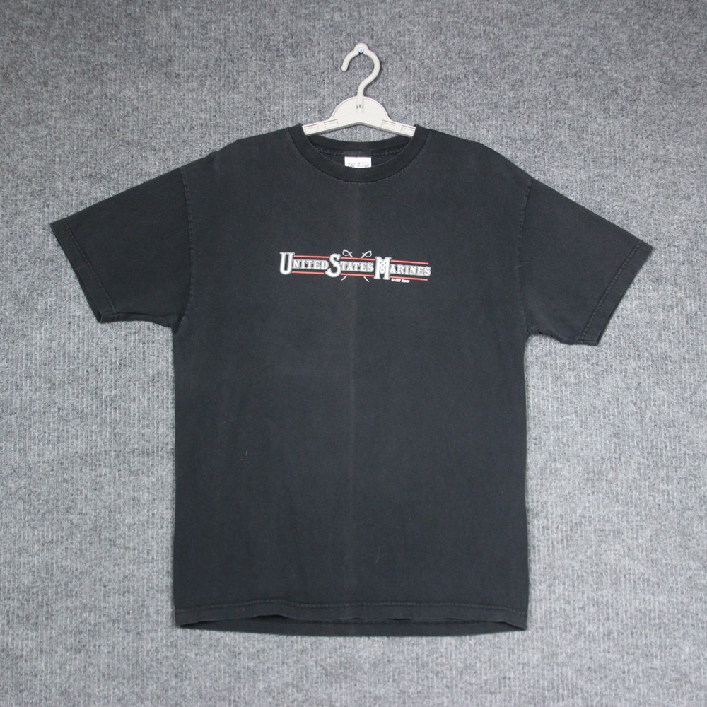 Vintage United States Marines Graphic T Shirt Mens Large‎ 7.62 Design Military